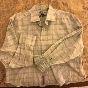 Men’s button down Robert Graham dress shirt.
